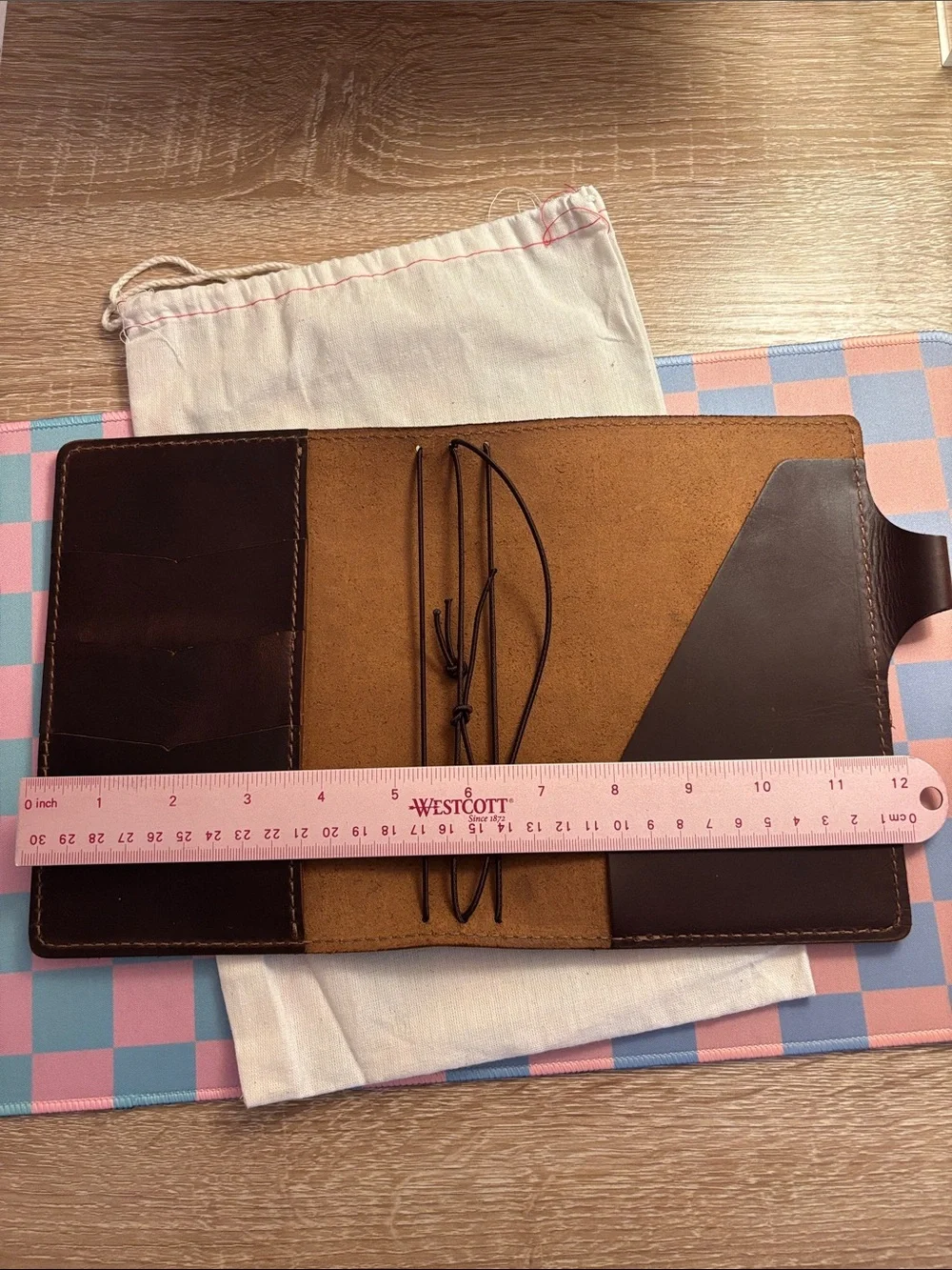Chic Sparrow B6 Size Bella Cascade Leather Traveler's Notebook Planner Cover